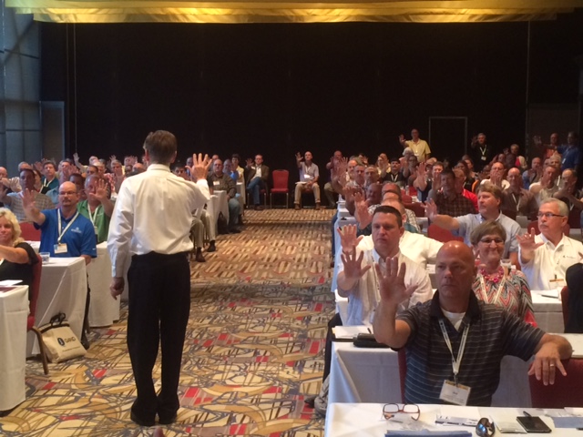 Dr. Robert Cannon at a conference