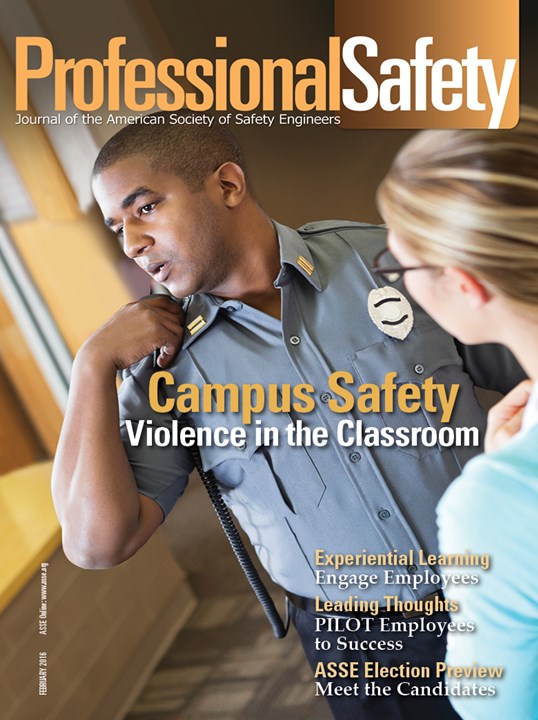 Professional Safety Magazine Cover