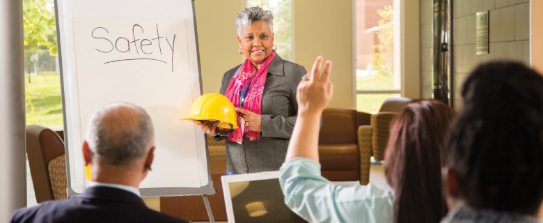 A safety training session