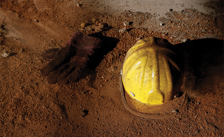 Gloves and Hardhat