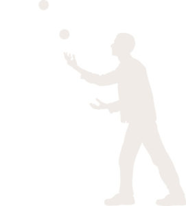 Man juggling