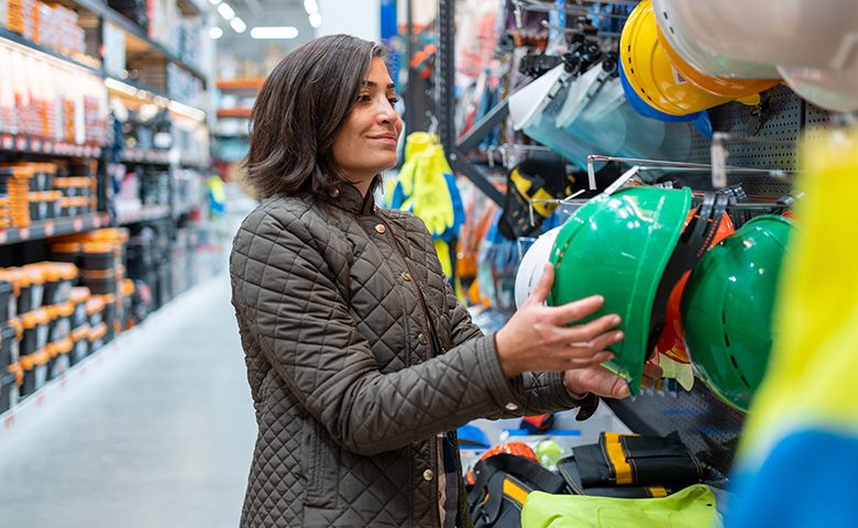 Shopping At Construction Store